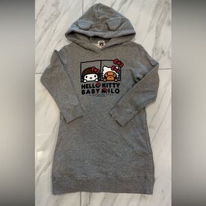 Bape kids X hello kitty hoodie dress